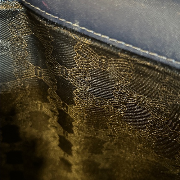 Ted Baker Krystan Bow Leather Navy Envelope Clutch